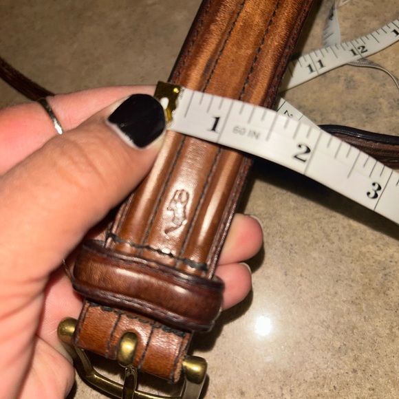 Polo Ralph Lauren Belt - brown Italian leather w/brass buckle - Picture 9 of 9